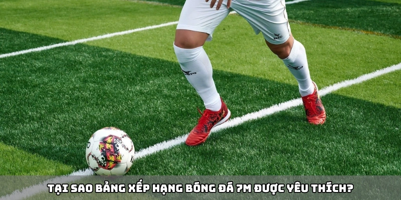 Tại sao bảng xếp hạng bóng đá 7m được yêu thích?